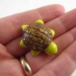 Tiny Green Turtle Figurine